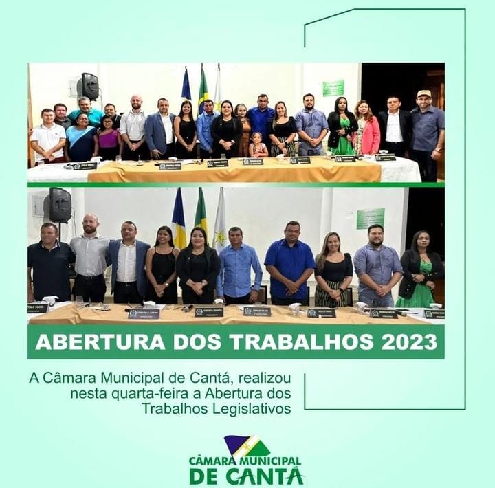 ABERTURA  DOS TRABALHOS 2023