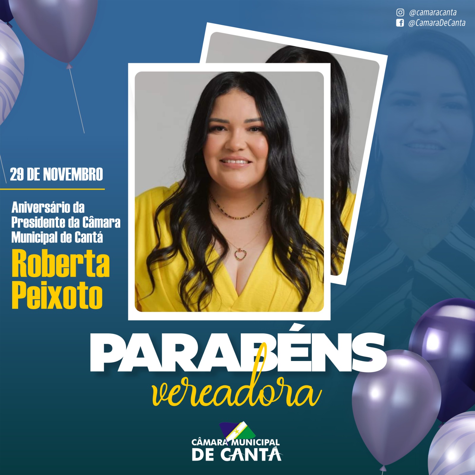 ANIVERSARIO DA PRESIDENTE E VEREADORA ROBERTA PEIXOTO