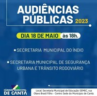 AUDIÊNCIAS  PÚBLICAS