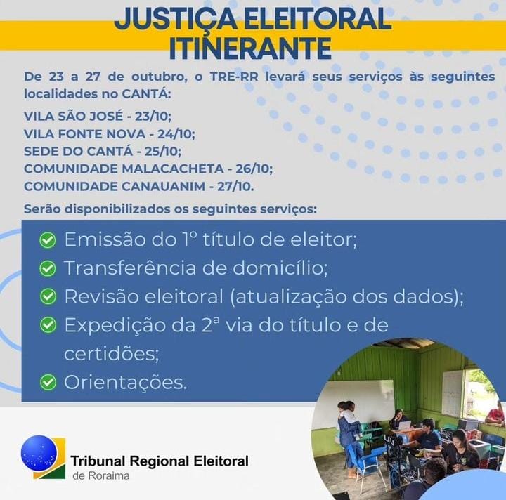 JUSTIÇA ELEITORAL ITINERANTE