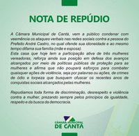 NOTA DE REPÚDIO 