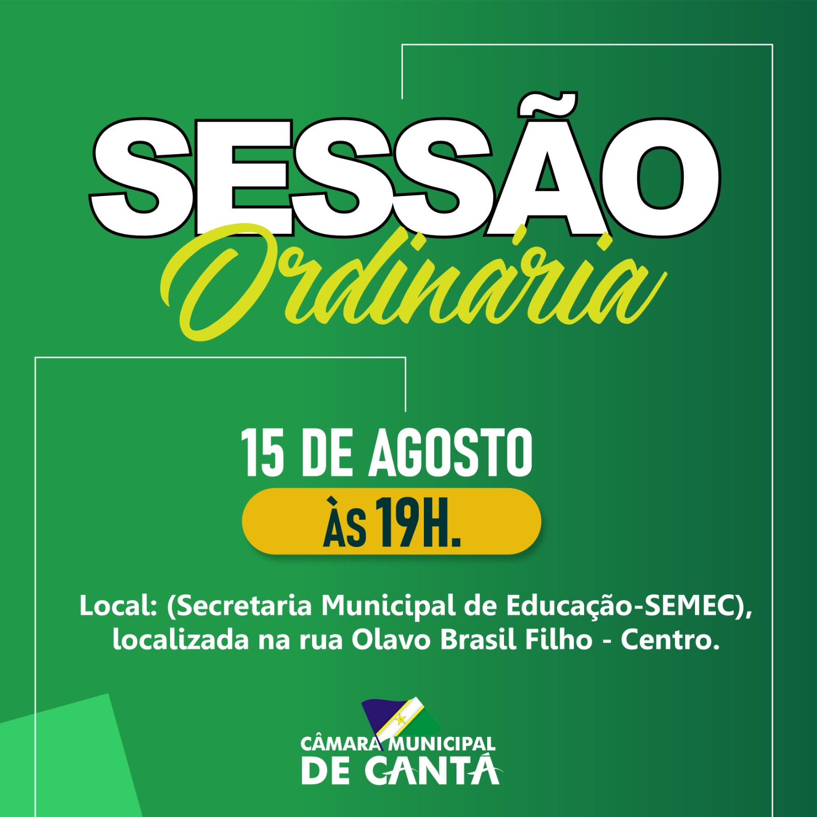 SESSÃO ORDINÁRIA