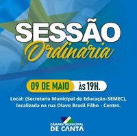 SESSÃO ORDINÁRIA