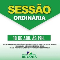 SESSÃO ORDINÁRIA