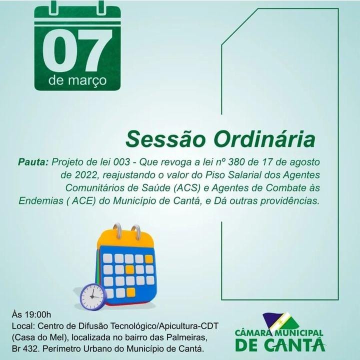 SESSÃO ORDINÁRIA