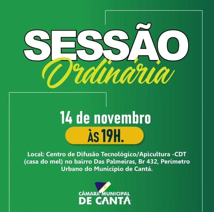 SESSÃO ORDINÁRIA