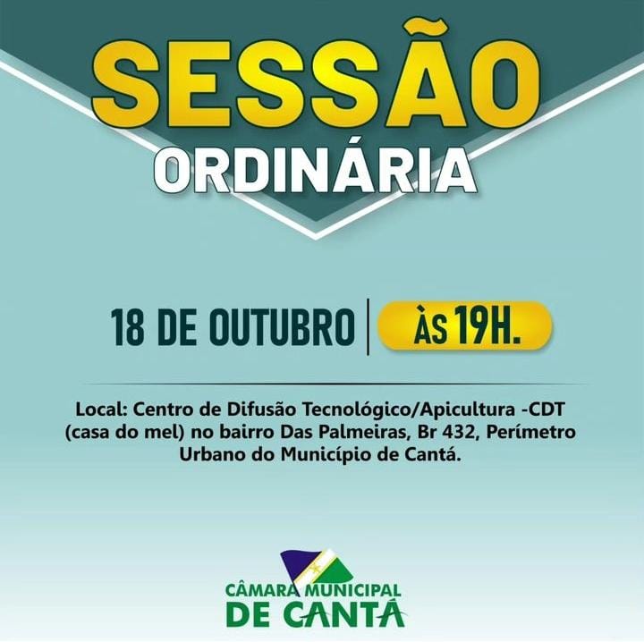 SESSÃO ORDINÁRIA 