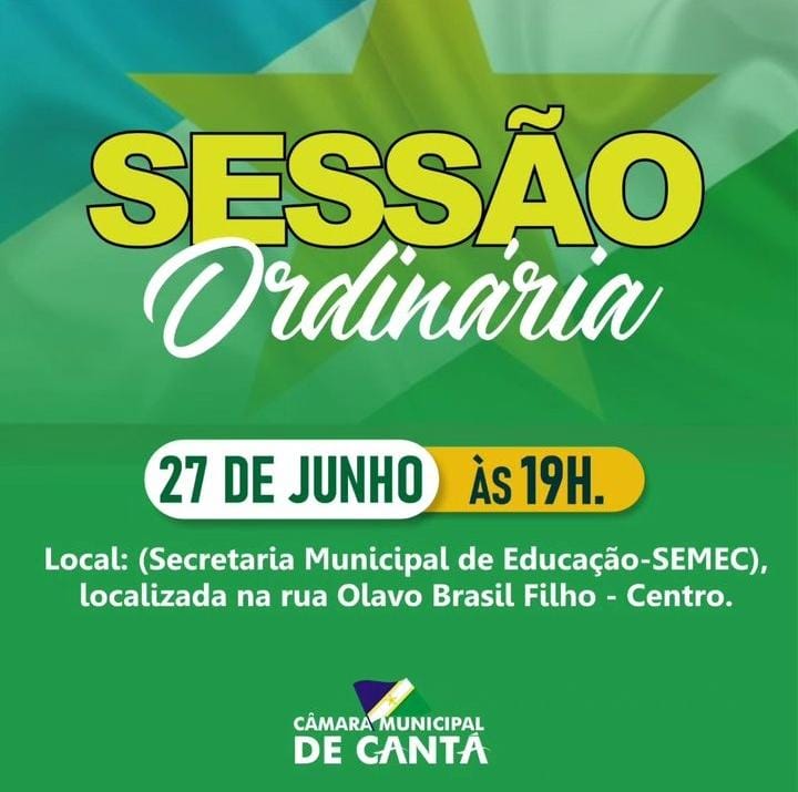 SESSÃO ORDINÁRIA