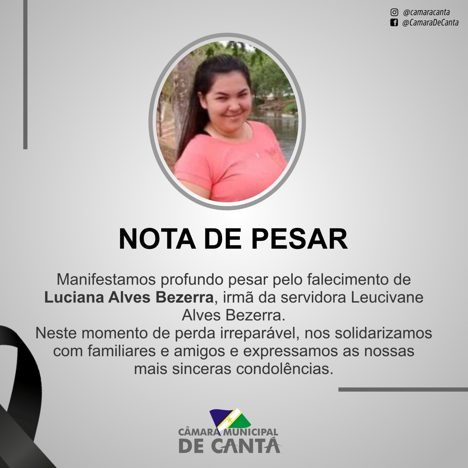 NOTA DE PESAR